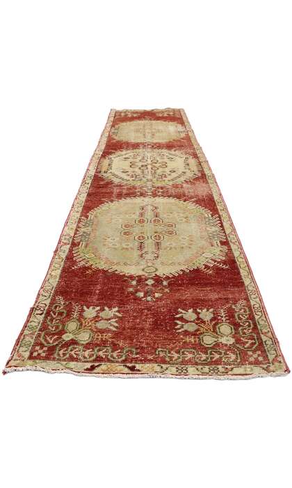 2 x 12 Vintage Turkish Oushak Runner 51726