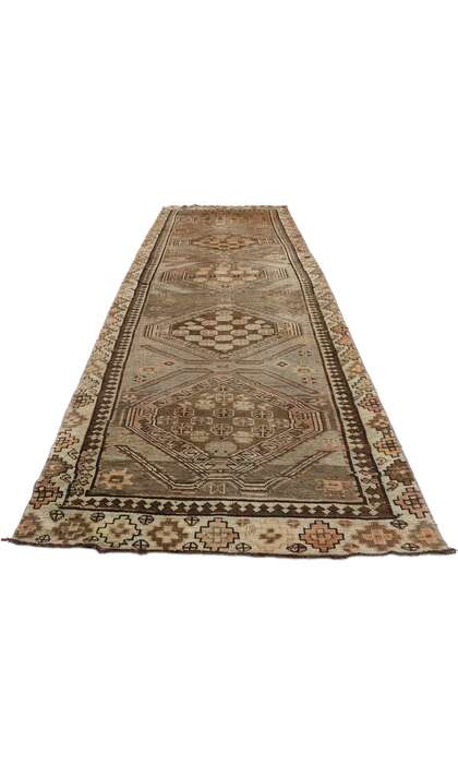 3 x 11 Vintage Turkish Oushak Rug Runner 52056