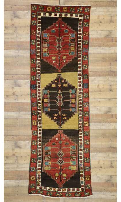 4 x 11 Vintage Oushak Rug 52146