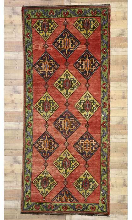 5 x 11 Vintage Oushak Rug 52177