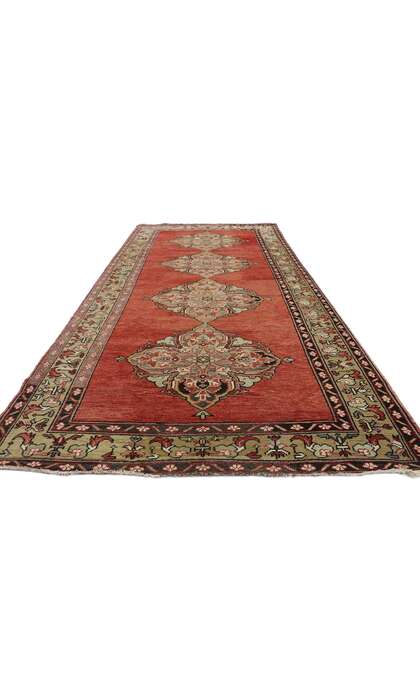 4 x 11 Vintage Turkish Oushak Rug 52178