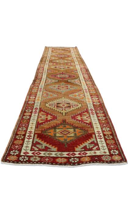 3 x 12 Vintage Turkish Oushak Rug 52704