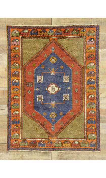 3 x 5 Vintage Oushak Rug 52715