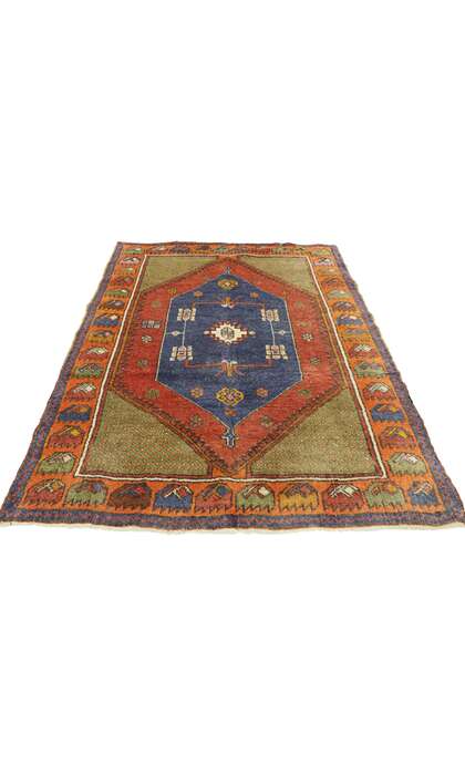 3 x 5 Vintage Oushak Rug 52715