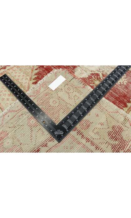 3 x 11 Vintage Turkish Oushak Rug Runner 52719