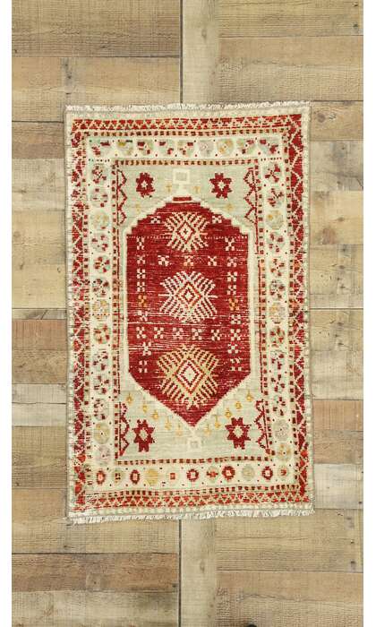 2 x 4 Vintage Oushak Rug 52723