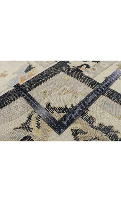 11 x 15 Black Turkish Oushak Rug 52737