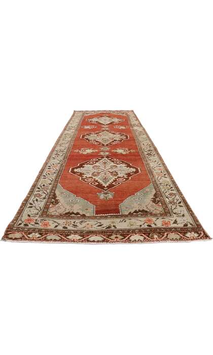 4 x 11 Vintage Turkish Oushak Rug 52739