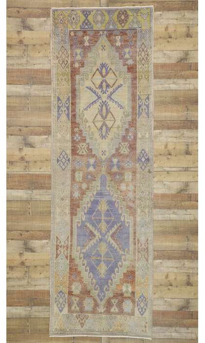 4 x 11 Vintage Oushak Rug 52740