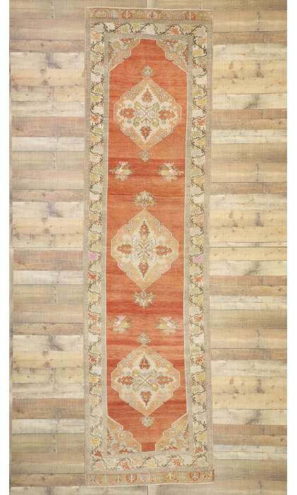 4 x 13 Vintage Oushak Rug 52742
