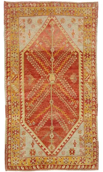 5 x 9 Vintage Oushak Rug 52752