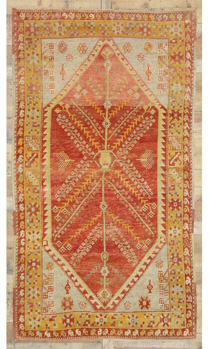 5 x 9 Vintage Oushak Rug 52752