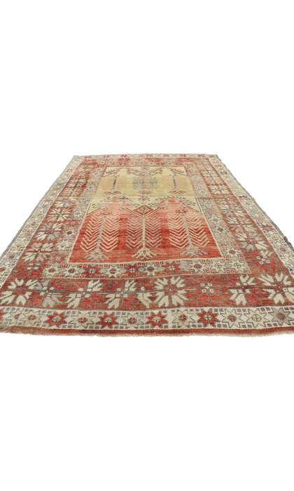 5 x 7 Vintage Oushak Rug 52755