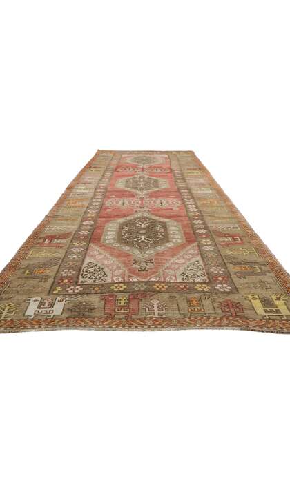 5 x 14 Vintage Oushak Rug 52760