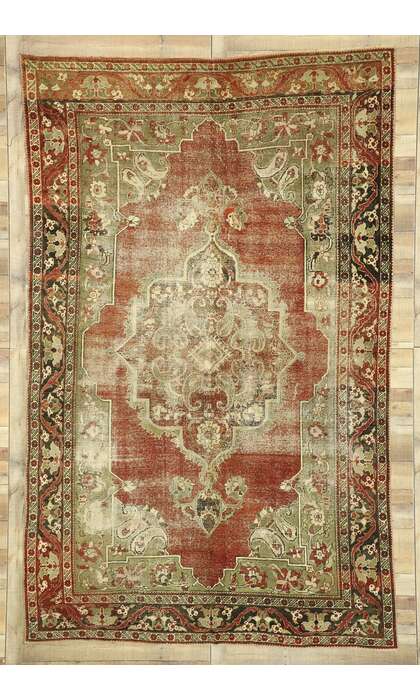 7 x 11 Vintage Oushak Rug 52768