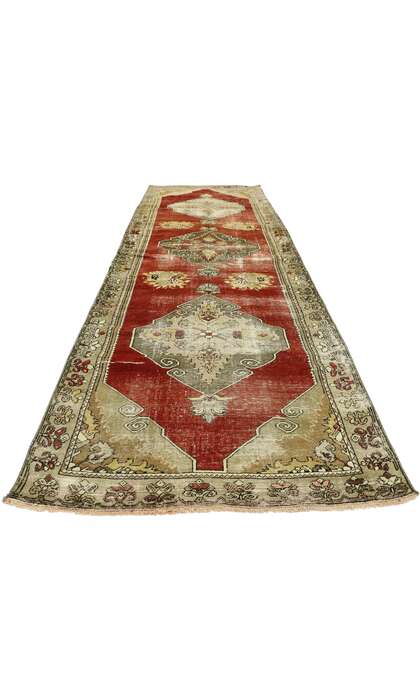 3 x 10 Vintage Turkish Oushak Runner 52772