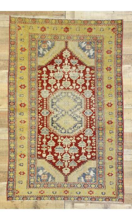 4 x 6 Vintage Oushak Rug 52778