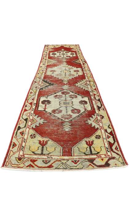 2 x 10 Vintage Turkish Oushak Runner 52779