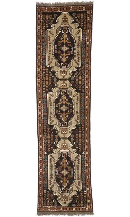 3 x 13 Vintage Afghan Rug Runner 72353