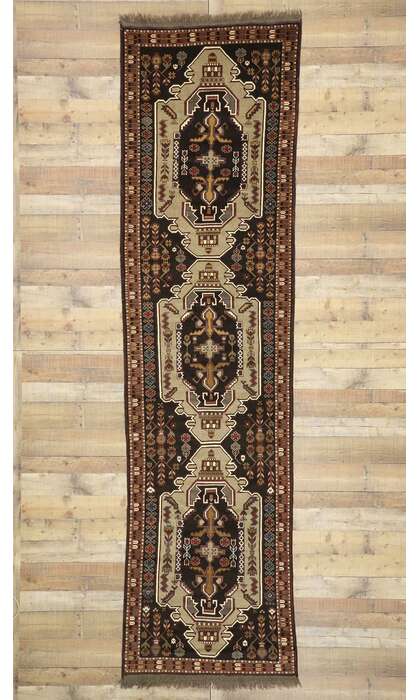 3 x 13 Vintage Afghan Rug Runner 72353