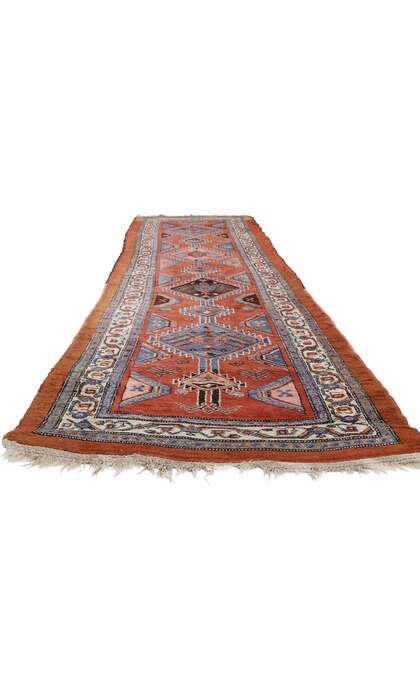 4 x 14 Antique Persian Kurdish Rug 77054