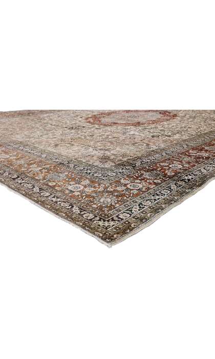 9 x 12 Vintage Silk Tabriz Rug 77376