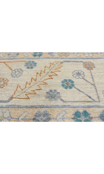 12 x 15 Colorful Blue Oushak Rug 80555