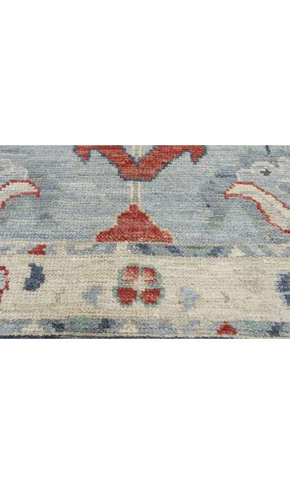 12 x 15 Colorful Blue Oushak Rug 80558