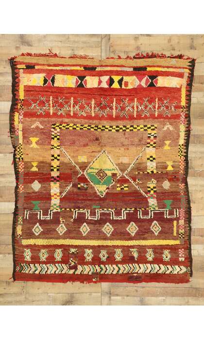6 x 8 Vintage Moroccan Rug 20969