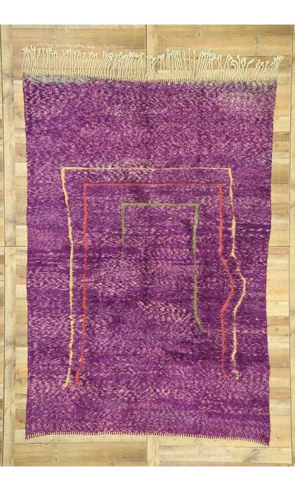 7 x 10 Purple Beni Mrirt Moroccan Rug 21049