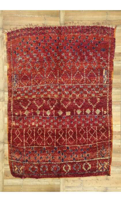 7 x 10 Vintage Moroccan Rug 21051
