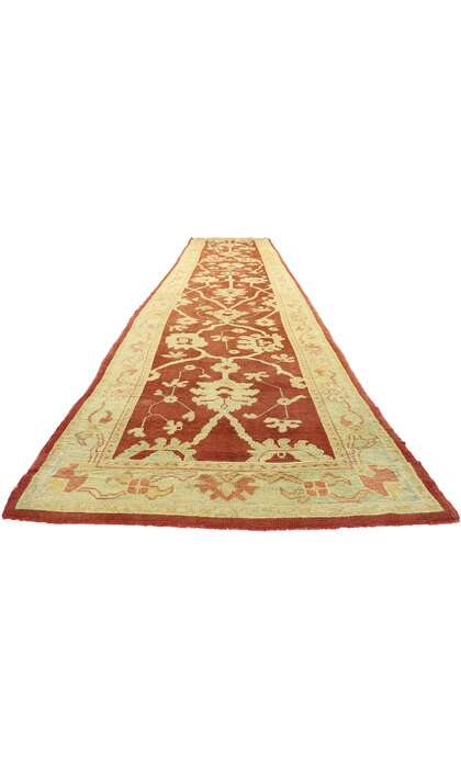 4 x 21 Antique Turkish Oushak Rug 74233