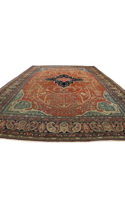 9 x 12 Late 19th Century Antique Persian Farahan Rug 76783