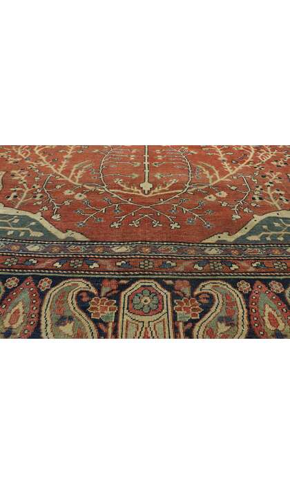 9 x 12 Late 19th Century Antique Persian Farahan Rug 76783