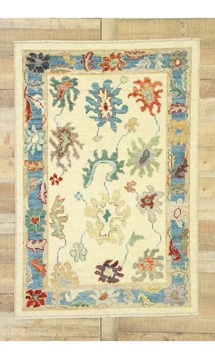 3 x 5 New Contemporary Oushak Rug 80561