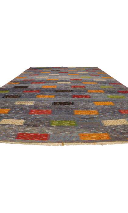 10 x 14 Blue Taznakht Moroccan Kilim Rug 20911