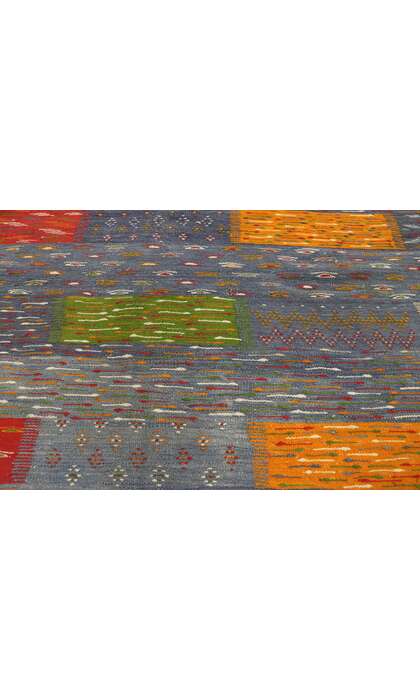 10 x 14 Blue Taznakht Moroccan Kilim Rug 20911