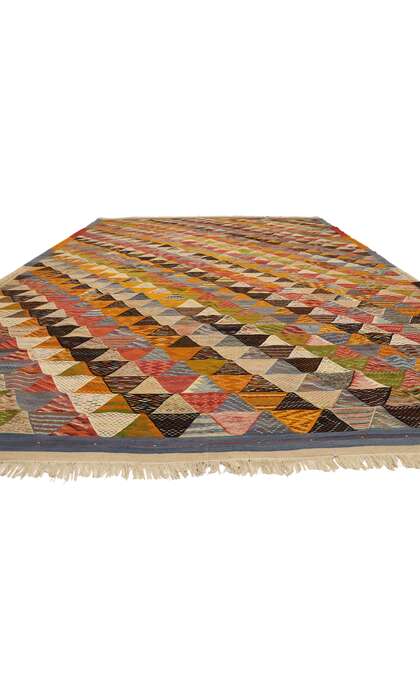 11 x 15 Colorful Taznakht Moroccan Kilim Rug 20912