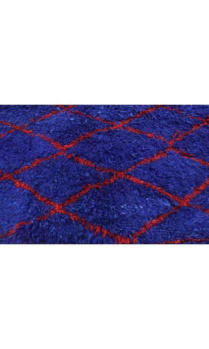 6 x 10 Vintage Blue Beni MGuild Moroccan Rug 20934