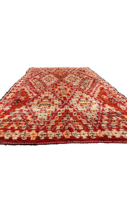 7 x 13 Vintage Red Beni MGuild Moroccan Rug 20941