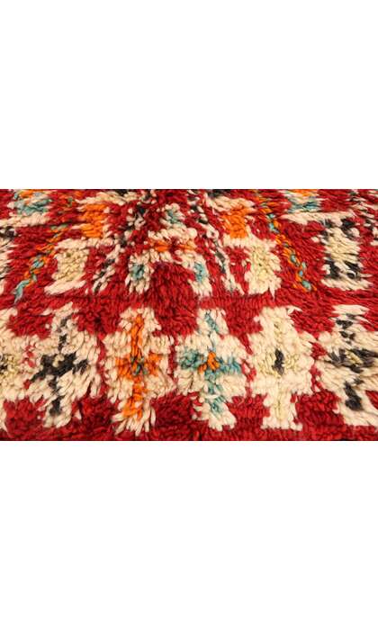7 x 13 Vintage Red Beni MGuild Moroccan Rug 20941
