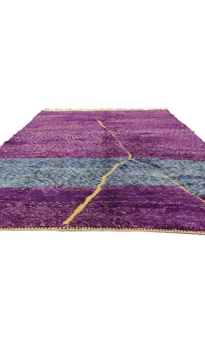 7 x 10 Modern Purple Beni Mrirt Moroccan Rug 20994