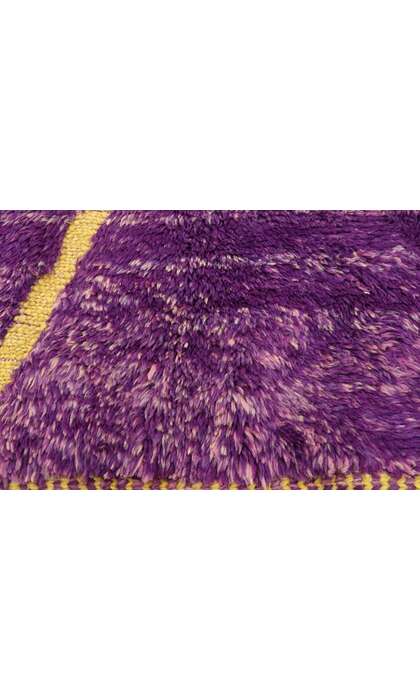 7 x 10 Modern Purple Beni Mrirt Moroccan Rug 20994