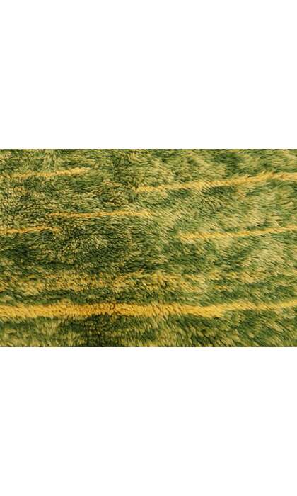 7 x 11 Modern Green Beni Mrirt Moroccan Rug 21037