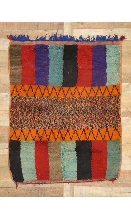 4 x 5 Vintage Moroccan Rug 21066