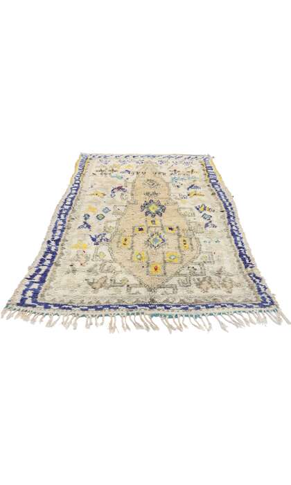 4 x 6 Vintage Moroccan Azilal Rug 21069 floor