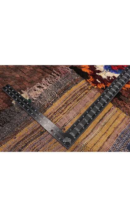 3 x 6 Vintage Brown Moroccan Azilal Rug 21070