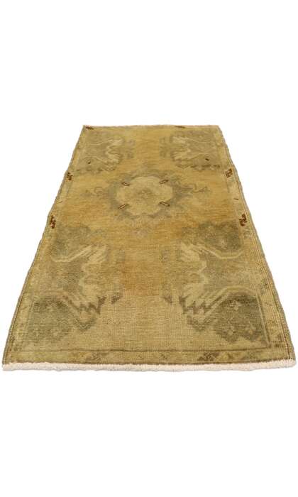 2 x 3 Vintage Turkish Oushak Rug 50612