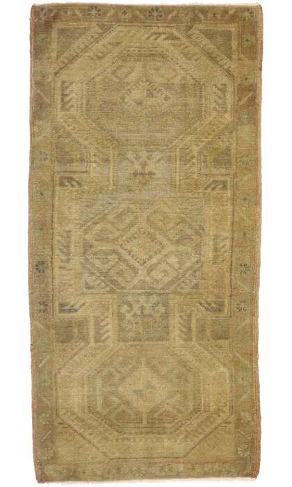 2 x 3 Vintage Turkish Yastik Rug 50625