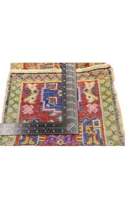 1 x 3 Vintage Turkish Yastik Rug 50979
